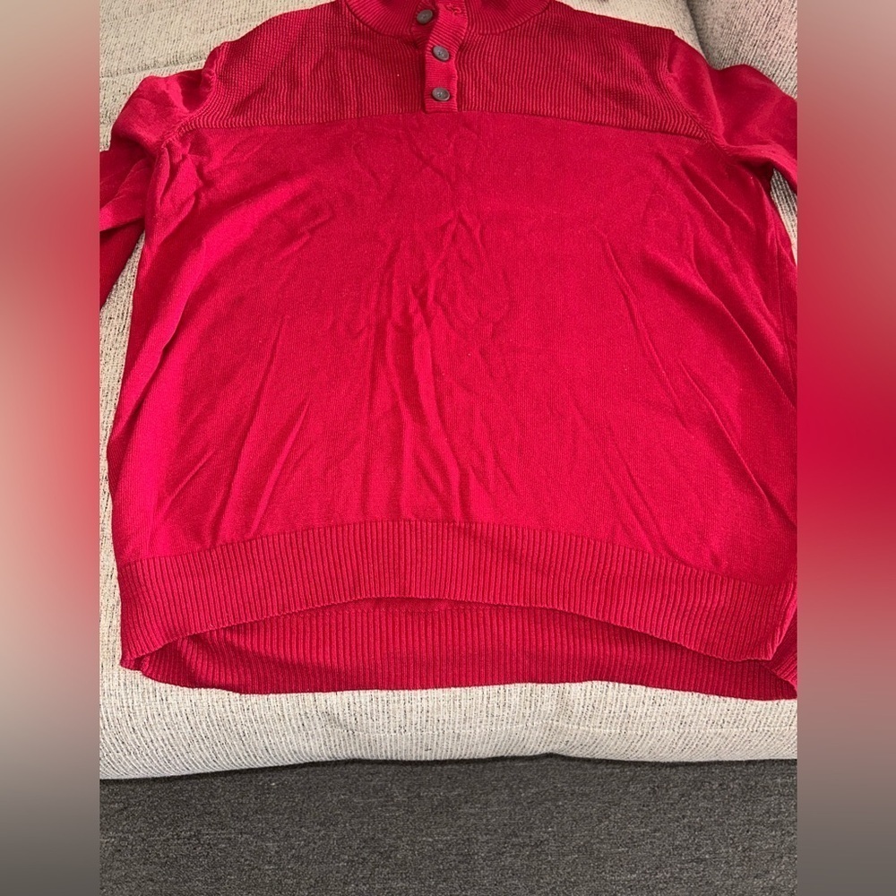 Club Room Red Men's Sweater - Picture 3 of 6